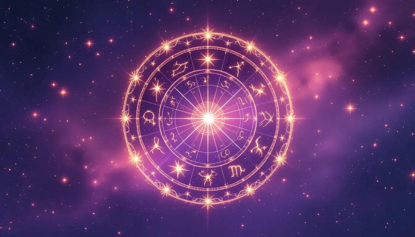 zodiac wheel with 444 angel number for every sign