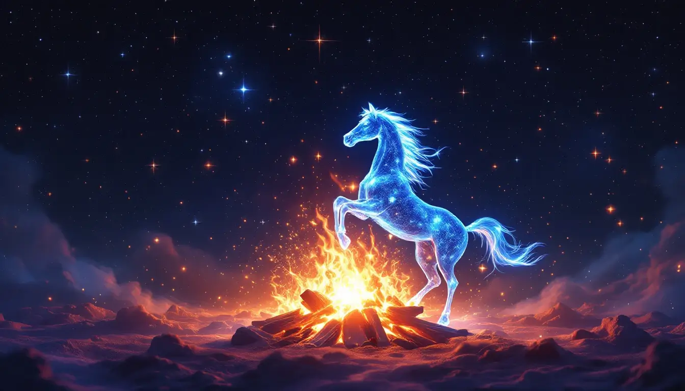 chinese zodiac 2026 predictions year of the fire horse cosmic scene