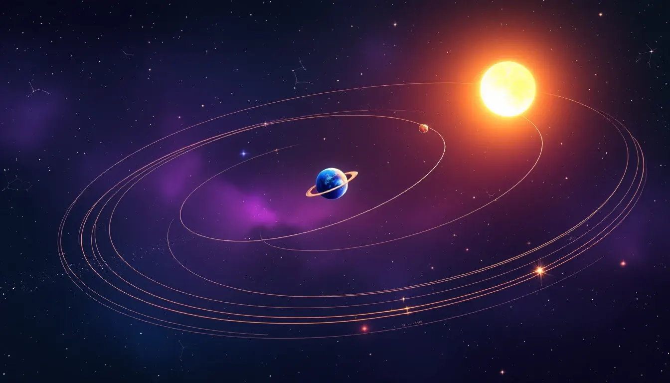 Diagram of Mercury and Earth orbits showing apparent retrograde motion