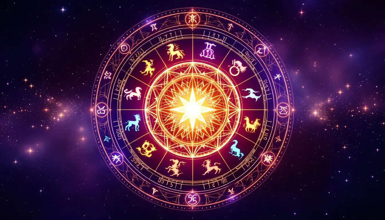 Zodiac wheel showing Neptune in Aries effects on every sign