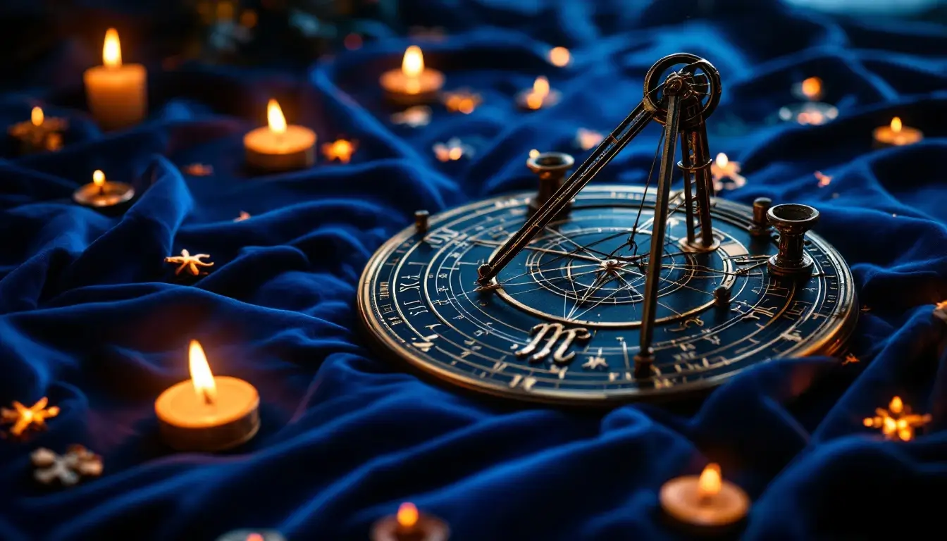 zodiac compatibility calculator methodology — brass astrolabe with zodiac symbols