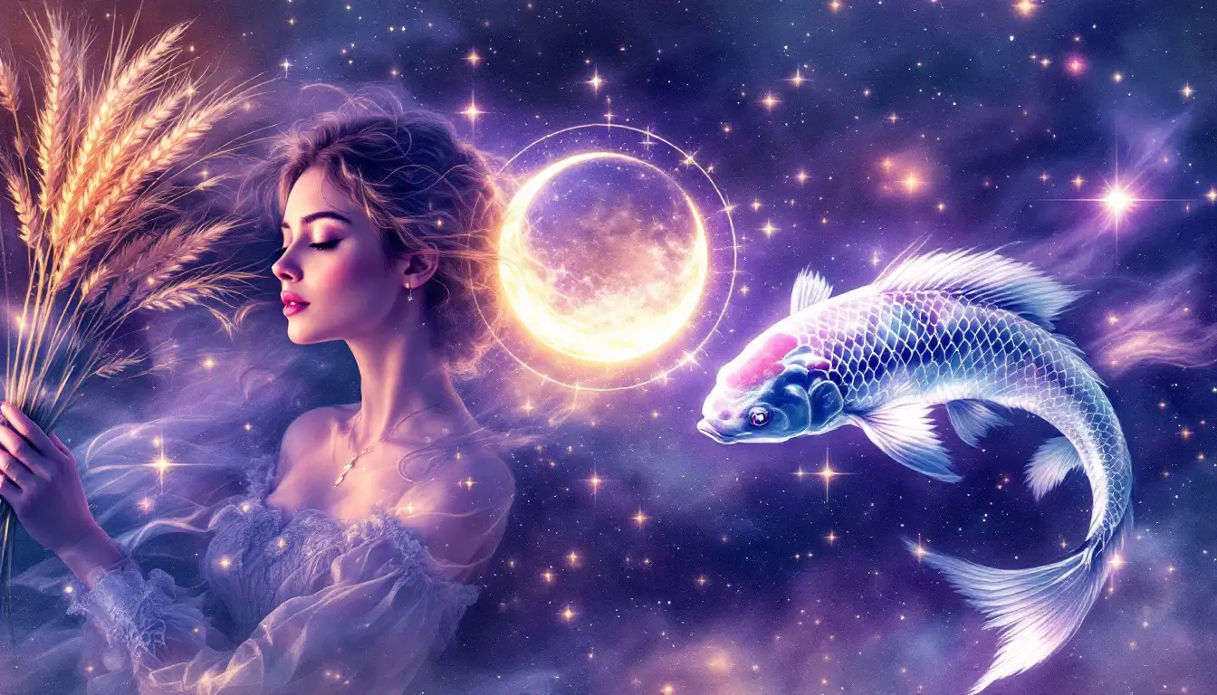 Virgo Pisces axis lunar eclipse