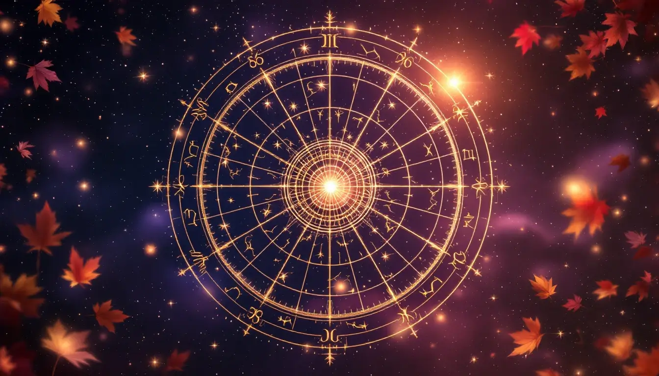 zodiac wheel for fall equinox rituals by sign