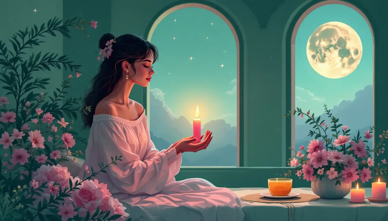 Taurus weekly affirmation and ritual by candlelight