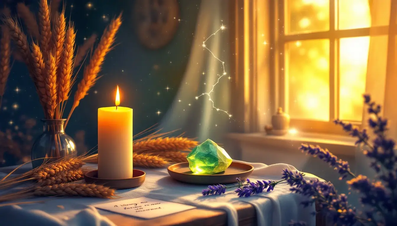 Virgo weekly affirmation and ritual by candlelight